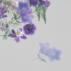 Наклейки пластик "Весенние цветы. Сиреневые" набор 40 шт 15х8 см - фото 23922059