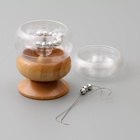 Спиннер для бисероплетения 9 см в наборе 5 сменных чаш, 2 иглы для бисера, 9.3×9.3×12.5 см  (артикул 10318203)  большой выбор товаров оптом и в розницу по низким ценам с доставкой