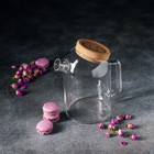 УЦЕНКА Кувшин стеклянный с пробковой крышкой Magistro «Эко», 1 л, 18×11×17.5 см - Фото 6