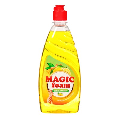 Средство для мытья посуды "MAGIC FOAM" Лимон и имбирь, 500 гр