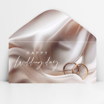 Конверт для денег Happy Wedding day, 16.5×8 см