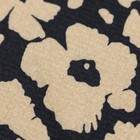 Ткань плательная сатин набивной, ширина 150 см, цвет чёрный - Фото 3