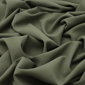 Ткань плательная Safari гладкокрашеная, ширина 150 см, цвет хаки
