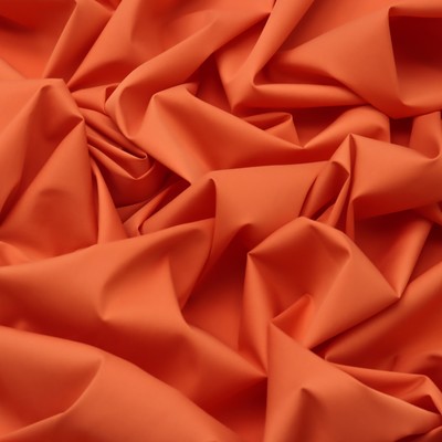 Ткань сорочечная гладкокрашеная хлопок, ширина 150 см, цвет оранжевый