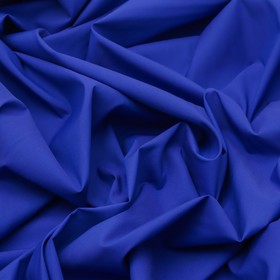 Ткань сорочечная гладкокрашеная хлопок, ширина 150 см, цвет синий