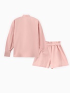 Комплект женский (блузка, шорты) MINAKU: Enjoy, розовый, размер 46 - фото 52302953