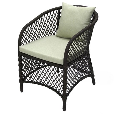 Кресло к набору "Сакраменто" каркас черный, хамелеон, 68 х 60 х 80 см