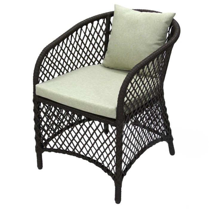 Кресло к набору "Сакраменто" каркас черный, хамелеон, 68 х 60 х 80 см - Фото 1