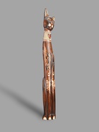 Сувенир «Кошка с бабочками и сердечком на ошейнике», 100×16×7 см, дерево - Фото 2