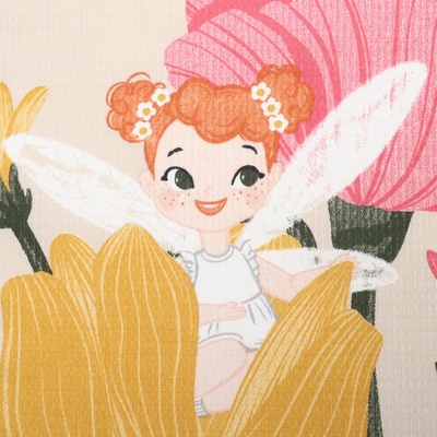 Кухонное полотенце «Доляна» Happy Spring, 35×60 см, 100% хлопок, 160 г/м²