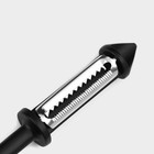 Овощечистка Magistro Vantablack, 18.5×2 см, многофункциональная, чёрная - Фото 5