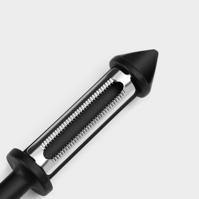 Овощечистка Magistro Vantablack, 18.5×2 см, многофункциональная, чёрная