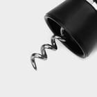 Штопор Magistro Vantablack, 17,7×7 см, цвет чёрный - фото 4445722