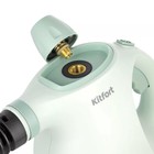 Пароочиститель Kitfort KT-9178,1050 Вт, 0,35 л, 30 г/мин, нагрев 3 мин, зелёный - фото 9654010