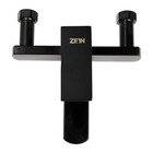 Смеситель для ванны ZEIN Z3837, однорычажный, душевой набор, черный - Фото 2