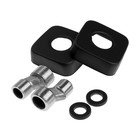 Смеситель для ванны ZEIN Z3837, однорычажный, душевой набор, черный - Фото 11