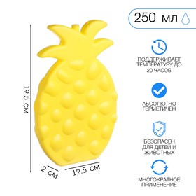 Аккумулятор холода "Мастер К. Ананас", 250 мл, 19.5 х 12.5 см, желтый