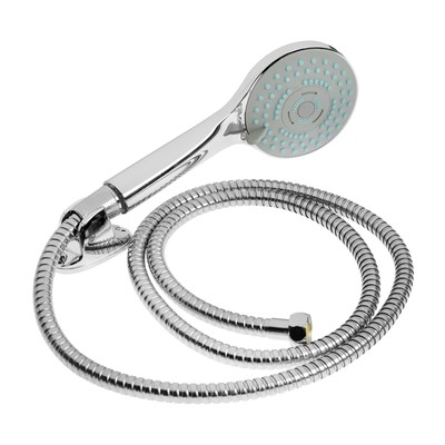 Смеситель для ванны ZEIN Z4116, однорычажный, лейка 5 режимов, шланг, держатель, хром