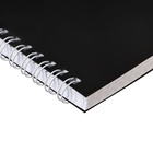 Тетрадь на спирали Calligrata A4, 60 листов, в клетку, чёрная - Фото 6