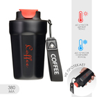 Термокружка, 380 мл, Coffee "Мастер К", сохраняет тепло до 6 ч, черная - Фото 1