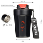 Термокружка, 380 мл, Coffee "Мастер К", сохраняет тепло до 6 ч, черная - Фото 3