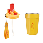 Термокружка, 380 мл, «Мастер К», сохраняет тепло до 6 ч, желтая - Фото 5