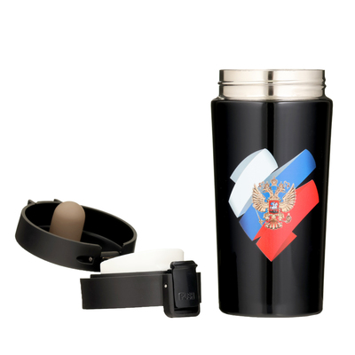 Термокружка, 380 мл, Style "Герб", сохраняет тепло до 8 ч