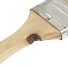 Кисть плоская ТУНДРА, смешанная щетина, деревянная рукоятка, 2", 50 мм - Фото 2