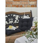 Подушка на стул Black, размер 40х40 см, 2 шт - Фото 3