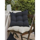 Подушка на стул Black, размер 40х40 см, 2 шт - Фото 5