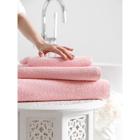 Комплект махровых полотенец Pink, размер 50х90 см, 2 шт