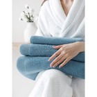 Комплект махровых полотенец Mist, размер 30х50 см, 50х100 см, 70х140 см - Фото 4