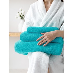 Комплект махровых полотенец Turquoise, размер 50х90 см, 3 шт