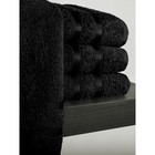 Комплект махровых полотенец Black, размер 30х50 см, 50х90 см, 70х140 см - Фото 4