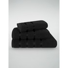 Комплект махровых полотенец Black, размер 30х50 см, 50х90 см, 70х140 см - Фото 7