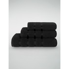 Комплект махровых полотенец Black, размер 30х50 см, 50х90 см, 70х140 см - Фото 8