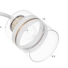 Люстра «Мия», 2×60 Вт Е27, белый/золото, 53×18×24 см - Фото 5