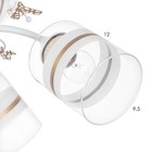 Люстра «Мия», 5×60 Вт Е27, белый/золото, 59×18×24 см - Фото 5