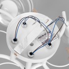 Люстра «Мия», 5×60 Вт Е27, белый/золото, 59×18×24 см - Фото 8