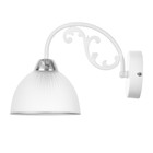 Бра «Лаура» 1×60 Вт Е27 Белый, хром 27×15×20 см - Фото 4