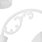 Люстра «Лаура», 3×60 Вт Е27, белый/хром, 59×27×20 см - Фото 6