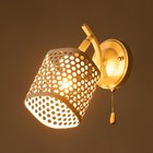 Бра «Айрис», 1×60 Вт Е27, белый, 25×12×19 см - Фото 3