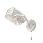 Бра «Айрис», 1×60 Вт Е27, белый, 25×12×19 см - Фото 4