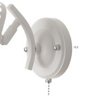 Бра «Айрис», 1×60 Вт Е27, белый, 25×12×19 см - Фото 5