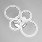 Люстра "Зара" LED 72W 3000-6000k Диммер, ПДУ Хром 64х25х20см - фото 24043003