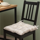 Подушка на стул Этель «Клетка» 40×40 см, 100% п/э - Фото 4