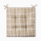 Подушка на стул Этель «Клетка» 40×40 см, 100% п/э - Фото 5