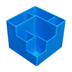 Подставка-органайзер для канцелярии 6 отделений цвет голубой - фото 321549406