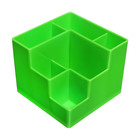 Подставка-органайзер для канцелярии 6 отделений цвет зеленая - фото 299674768
