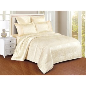 Постельное бельё 2 сп Satin Jacquard, размер 220x240 см, 180x215 см, 50x70 см - 2 шт, 70x70 см - 2 шт